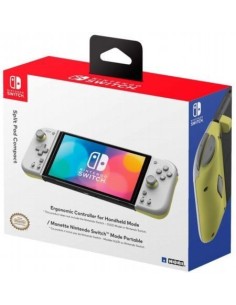 Mando Hori Split Pad Compact Blanco y Amarillo - SWI